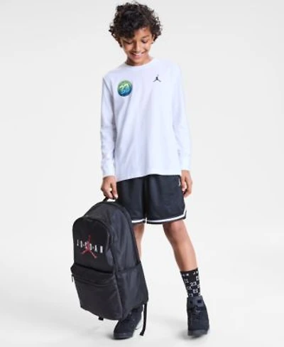 Jordan Big Boys Jumpman Global Rise Graphic T Shirt Taping Mesh Shorts Jumpman Backpack