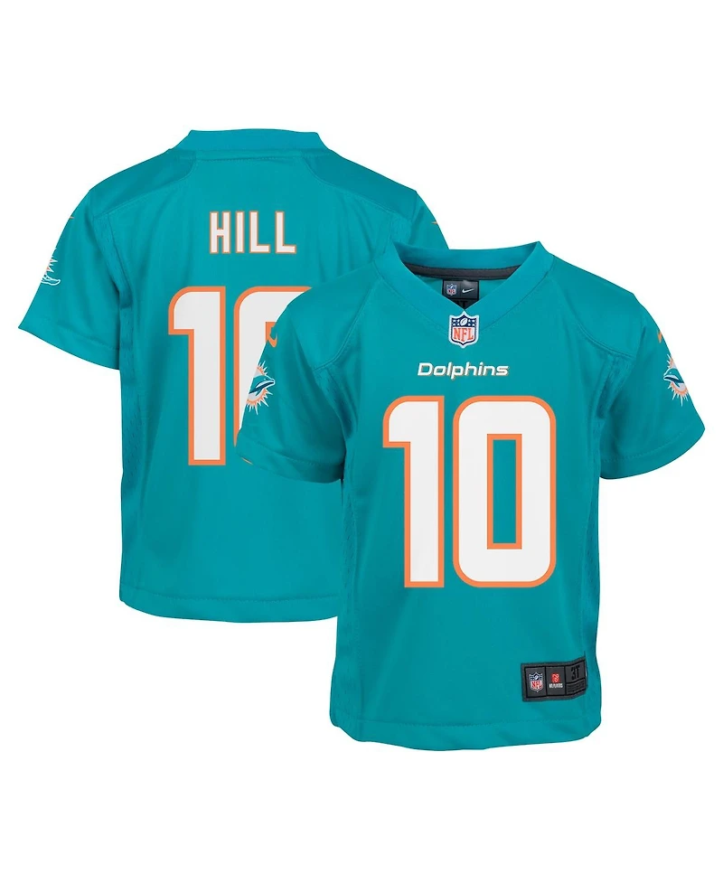 Nike Baby Boys and Girls Tyreek Hill Aqua Miami Dolphins Player Game Jersey