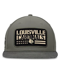 Top of the World Men's Green Louisville Cardinals Oht Rebel Snapback Hat
