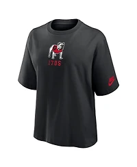 Nike Women's Black Georgia Bulldogs Legacy Established Boxy T-Shirt