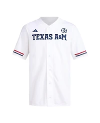 Adidas Men's White Texas A&M Aggies Replica Baseball Jersey