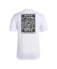 Adidas Men's White Inter Miami Cf Local Wrap T-Shirt