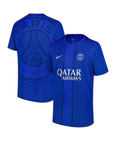 Nike Big Boys and Girls Royal Paris Saint-Germain 2025/26 Academy Pro Pre-Match Jersey