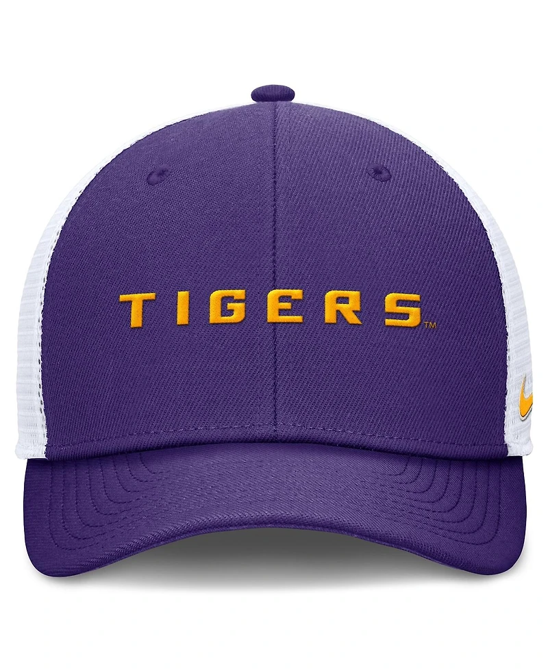Nike Men's Purple Lsu Tigers Rise Performance Adjustable Trucker Hat