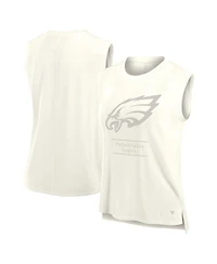 Fanatics Women's Cream Philadelphia Eagles Studio Embrace Tank Top