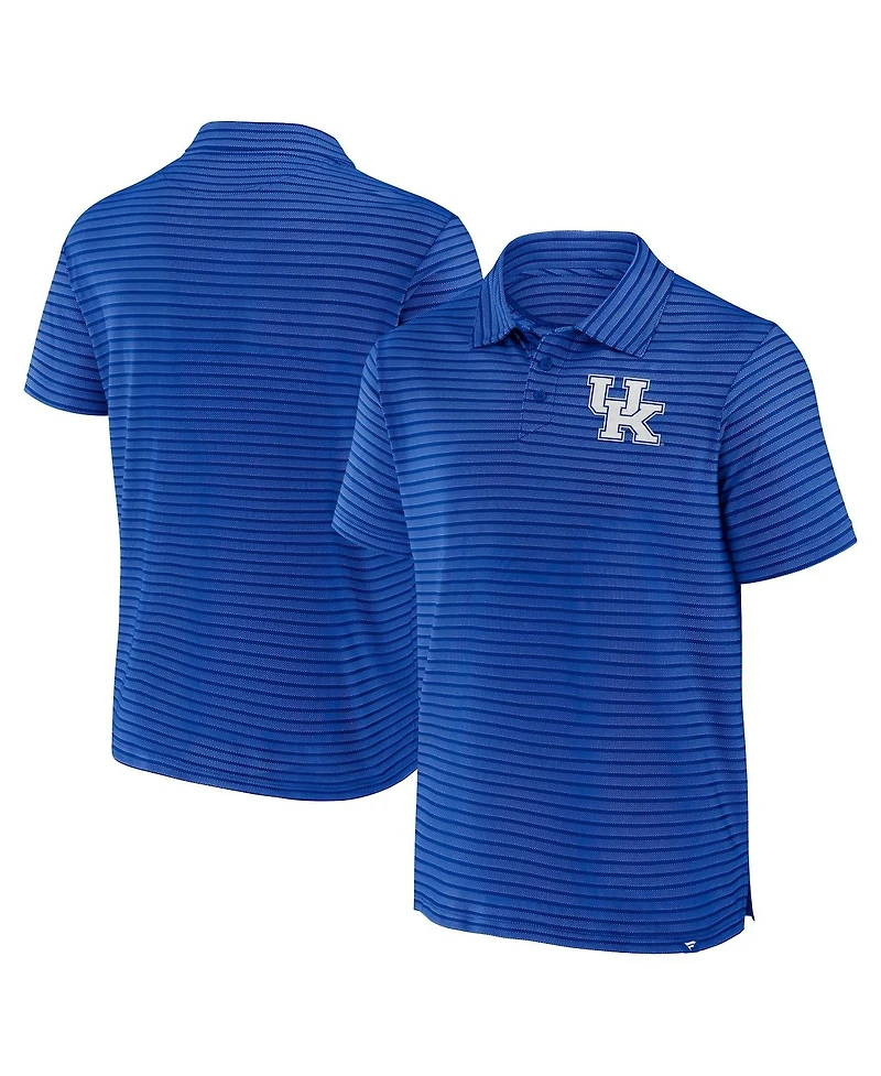 Fanatics Men's Royal Kentucky Wildcats Victory Calls Stripe Polo Shirt