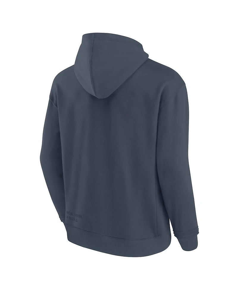 Fanatics Men's Blue New York Knicks Future Ground Info Elements Premium Pullover Hoodie