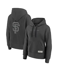 Fanatics Women's Charcoal San Francisco Giants Elements Future Ground Subtle Tonal Pullover Hoodie