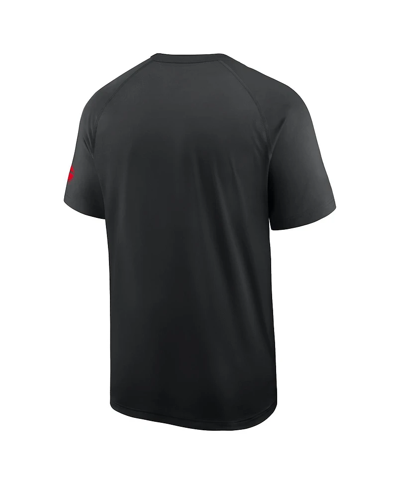 Nike Men's Black Georgia Bulldogs Ready Raglan Premium Performance T-Shirt