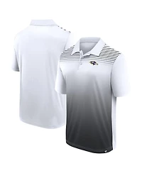 Logo Athletic Men's White/Black Baltimore Ravens Sandlot Game Polo Shirt