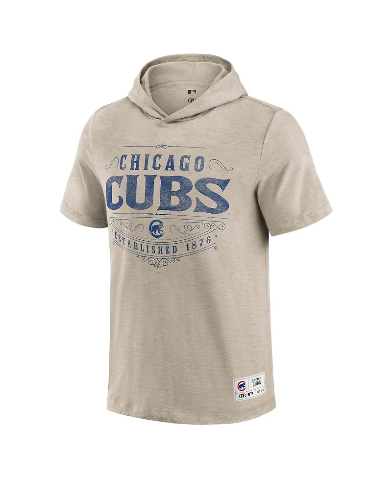 Darius Rucker Collection by Fanatics Men's Tan Chicago Cubs Hooded T-Shirt