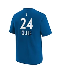Nike Big Boys and Girls Napheesa Collier Blue Minnesota Lynx Explorer Edition Name Number T-Shirt