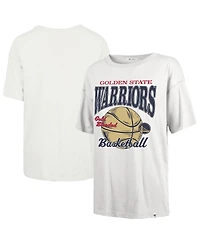 '47 Brand Women's White Golden State Warriors City Edition Down Court Sadie T-Shirt