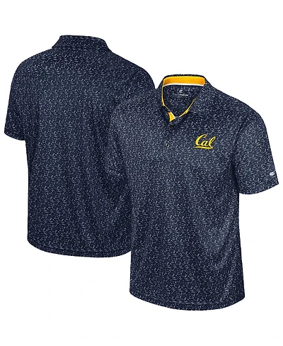 Colosseum Men's Navy Cal Bears Sublimated Golf Polo Shirt