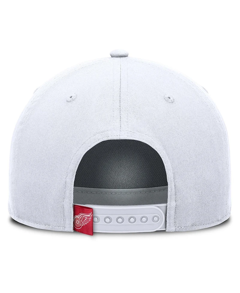 Fanatics Men's White Detroit Red Wings Rope A-Frame Adjustable Hat