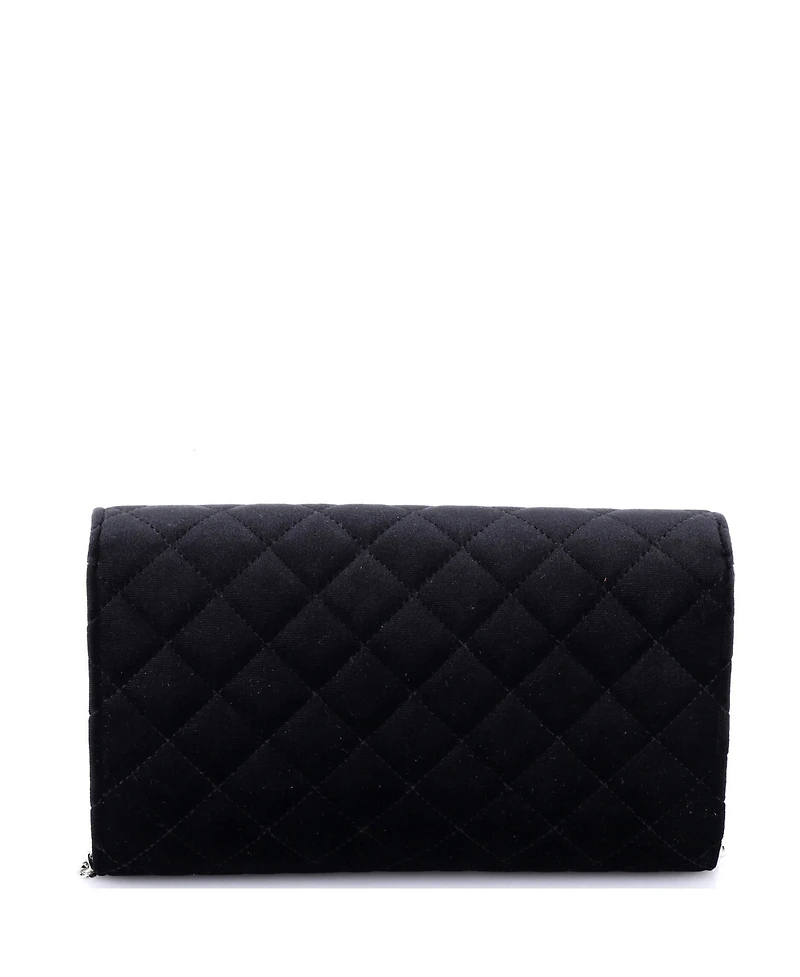 Pre-Owned Versace La Medusa Chain Clutch Quilted Velvet