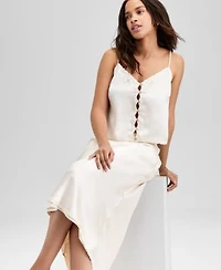 Now This Womens Satin Scalloped Edge Tank Satin Scalloped Edge Slip Skirt Exclusively At Macys