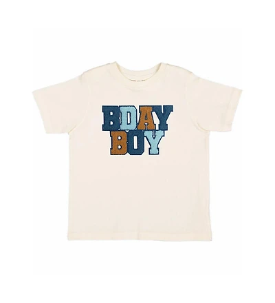 Sweet Wink Big Boys Birthday Patch Short Sleeve T-Shirt