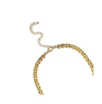 Sohi Gold-Plated Crystal Statement Necklace