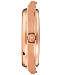 Tissot Men's Swiss Automatic Prx Powermatic 80 Rose Gold Pvd Stainless Steel Bracelet Watch 40mm