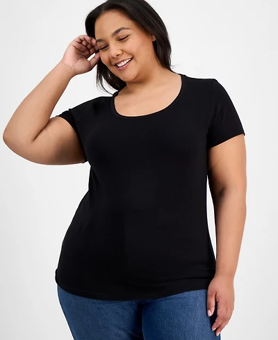 Aveto Trendy Plus Scoop-Neck T-Shirt