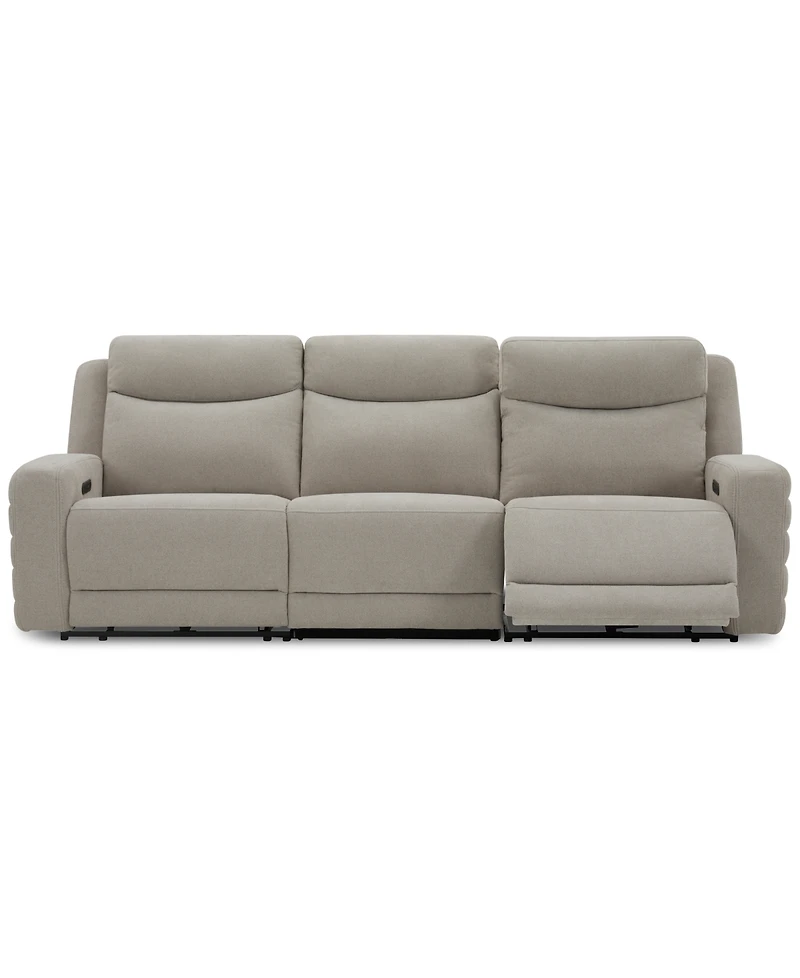 Kristyan 3-Pc. Fabric Sofa with 2 Power Recliners, Exclusively at Macy's
