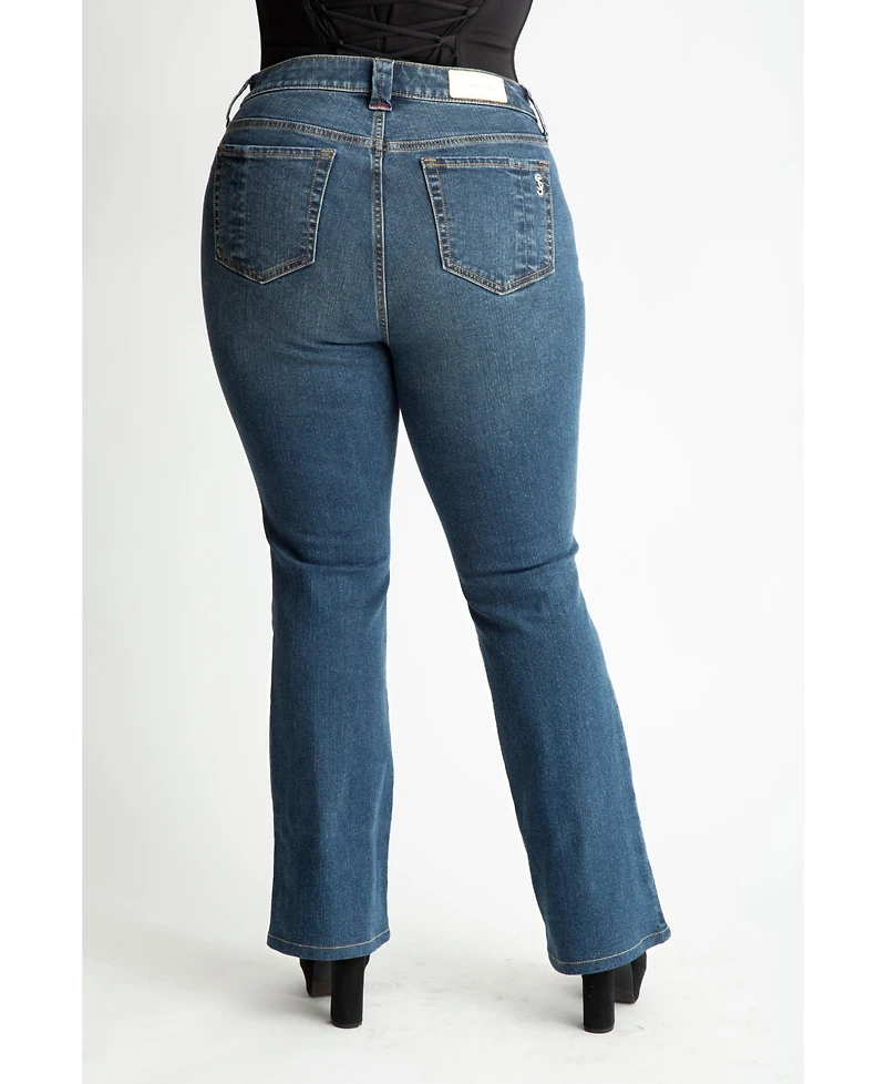 Slink Jeans Plus Denim high rise bootcut 32" inseam