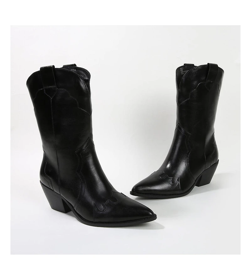 Kitty Western Mid-Calf Boots