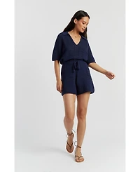 Chinti & Parker Women's Cotton Crochet Shirt
