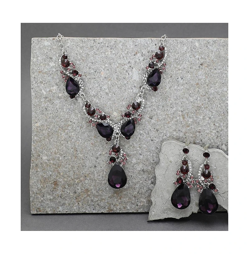 Sohi Stones Statement Necklace Set