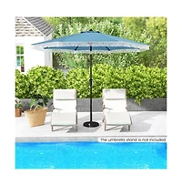 9 feet Patio Umbrella with Sun-Protective Canopy for Patio Garden Pool