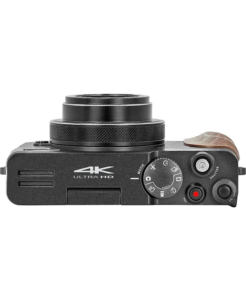 Minolta MND35 64MP 4K Ultra Hd Wi-Fi Digital Camera without Memory Card, Black