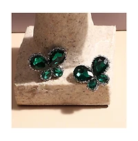 Sohi Embellished Butterfly Stud Earrings