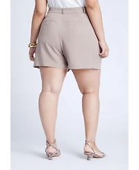 Eloquii Women's Plus The Fluid Crepe Short