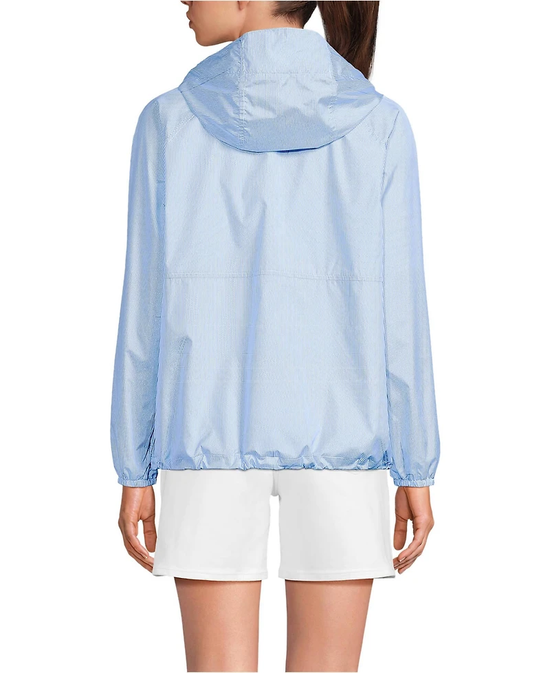 Lands' End Women's Packable Anorak Windbreaker