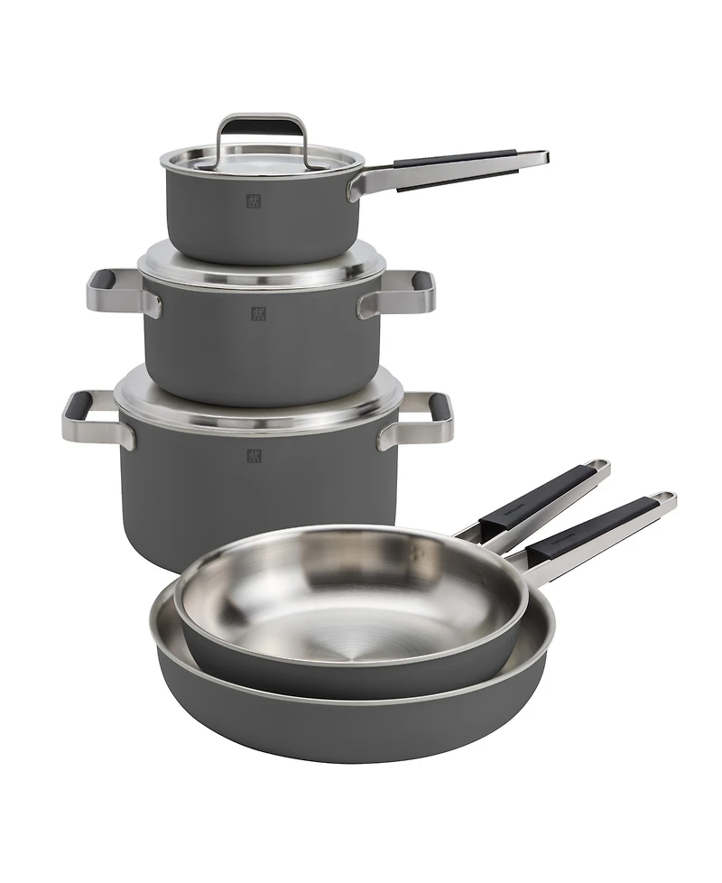 Zwilling Pure Stainless Steel 8-Piece Cookware Set