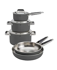 Zwilling Pure Stainless Steel 8-Piece Cookware Set