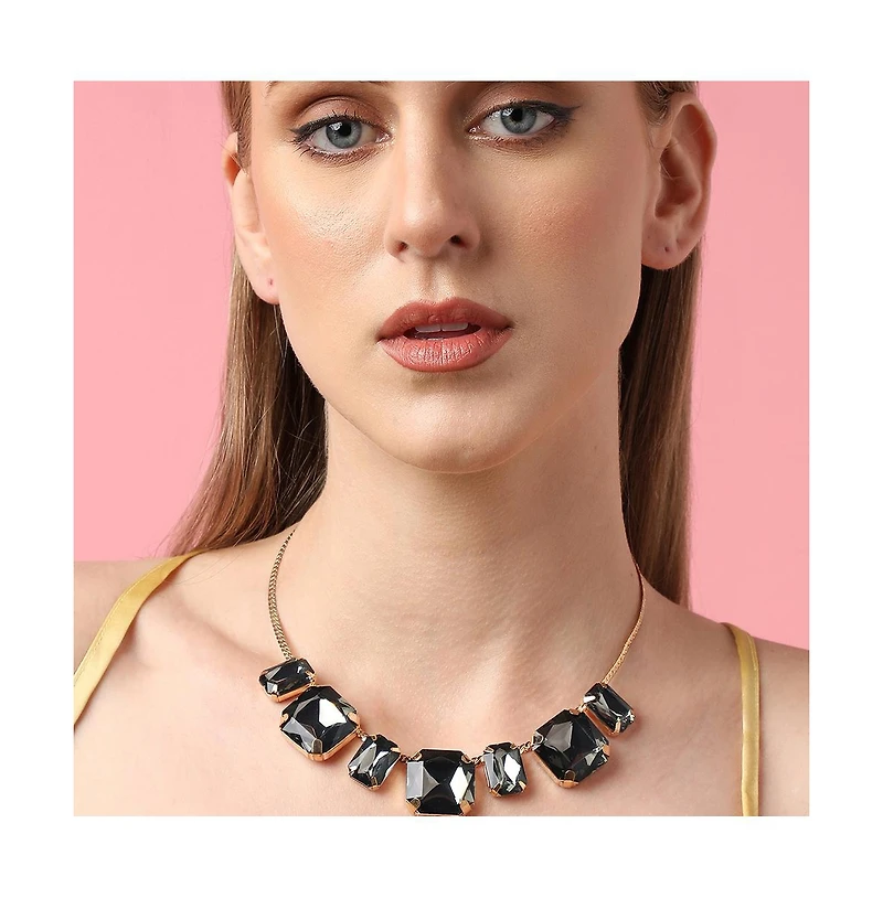 Sohi Gold-Plated Stone Jewellery Set