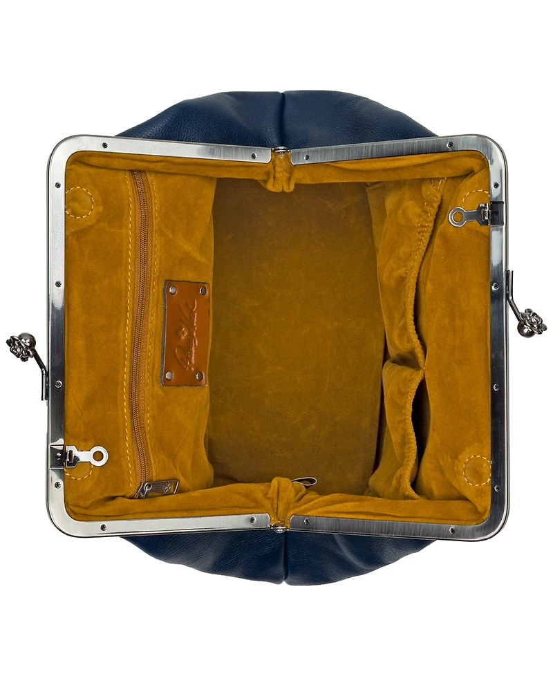 Patricia Nash Medium Sofia Kisslock Leather Bag