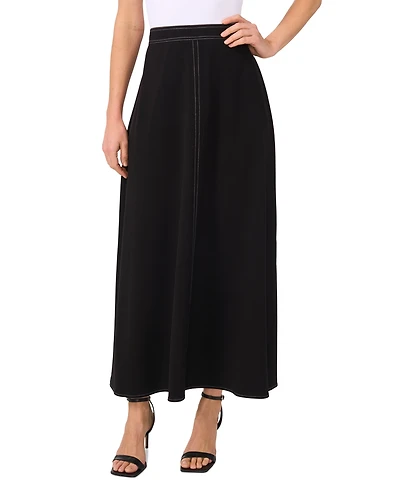 Vince Camuto Women's Contrast-Stitching A-Line Skirt