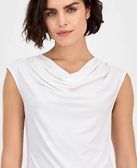 I.n.c. International Concepts Petite Sleeveless Cowlneck Top, Exclusively at Macy's