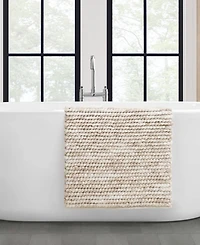 French Connection Space Dye Chunky Chenille Bath Rug