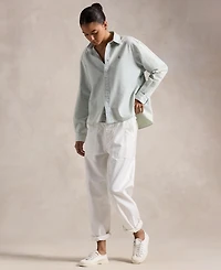 Polo Ralph Lauren Women's Cropped Boxy Chambray Shirt