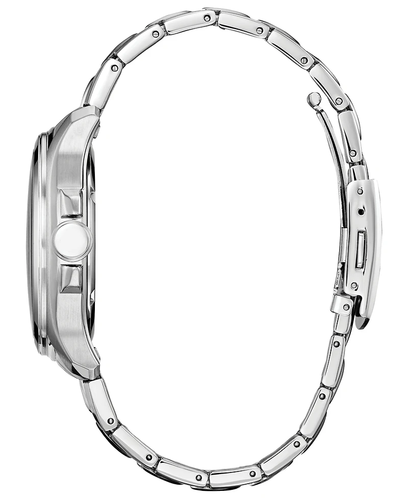 Marvel by Citizen Hulk Silver-Tone Stainless Steel Bracelet Watch 43mm