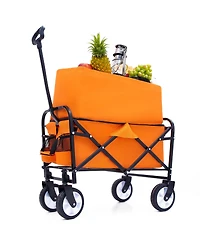 Collapsible Utility Wagon Cart - Orange