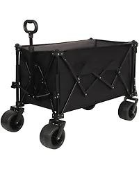 Heavy Duty Foldable Wagon with Extended Tailgate