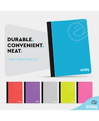 Enday Composition Notebooks Wide Ruled Paper, Hard Cover Notebook, Premium Lined Books, 100 Sheets Notebook