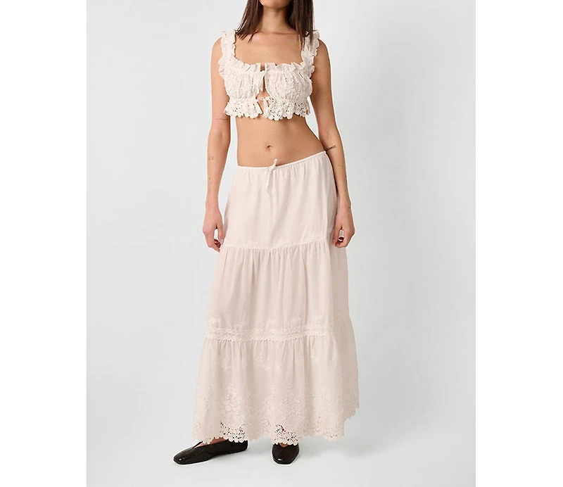 WeWoreWhat Women's Double Tie Top