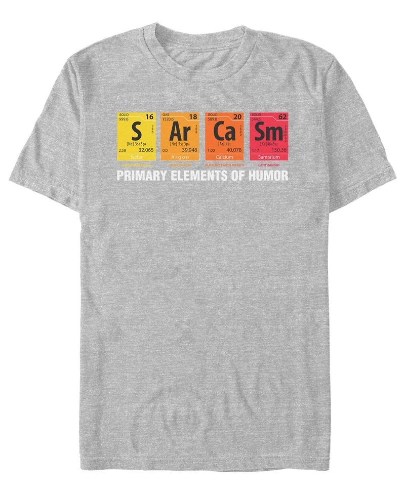 Fifth Sun Men's Elements of Humor Short Sleeve Crew T-shirt