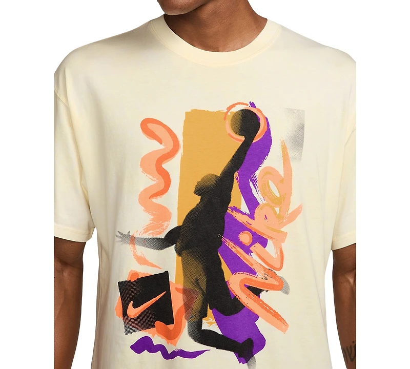 Nike Men's Max90 Relaxed Fit Short Sleeve Basketball Graphic T-Shirt
